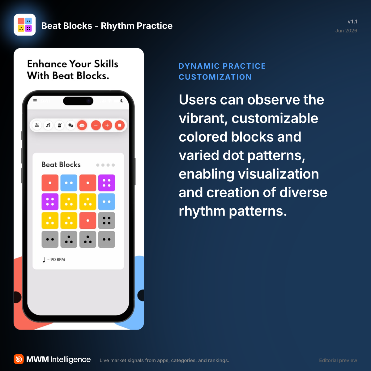 Beat Blocks - Rhythm Practice - Music App | MWM