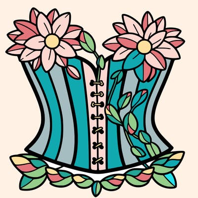 flower corset