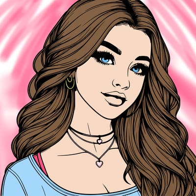 detailed realistic girl