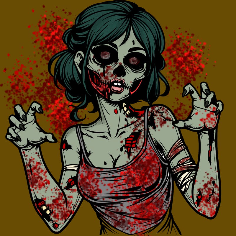 realistic zombie girl