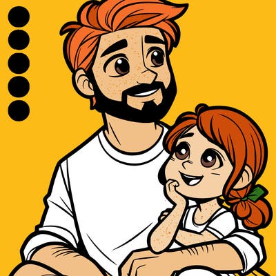 dad with his daughter