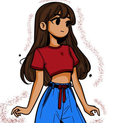 girl in a cute crop top