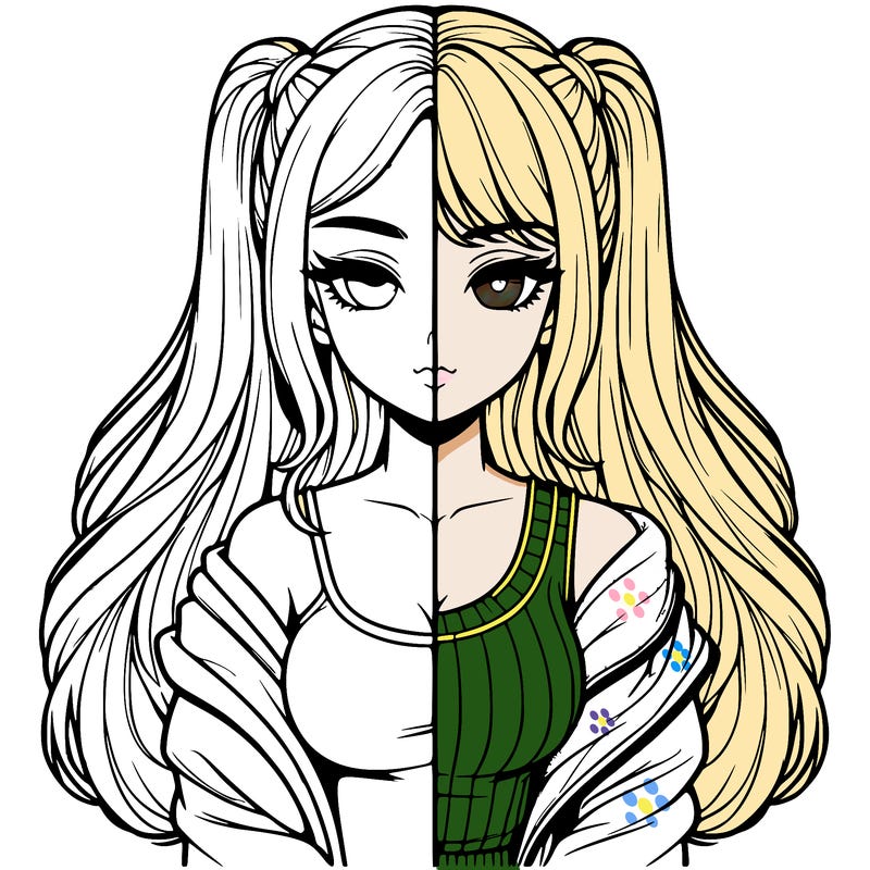 realistic girl split