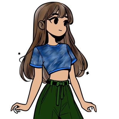 girl in a cute crop top