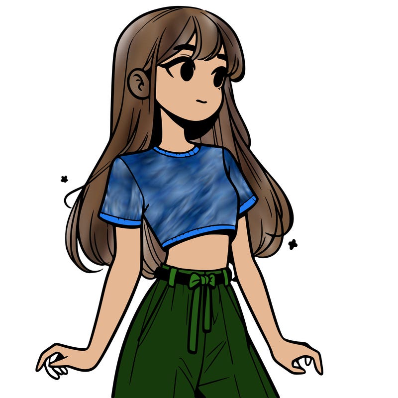 girl in a cute crop top