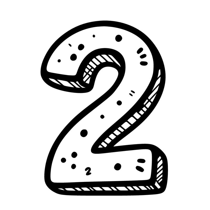 the number 2