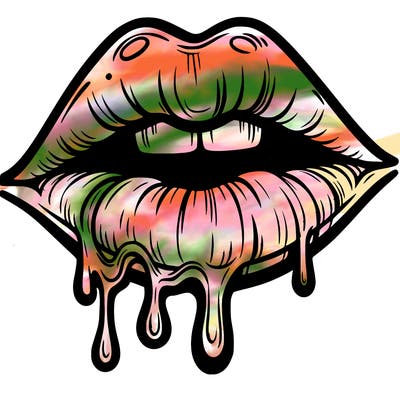 lips that look realistic and drip