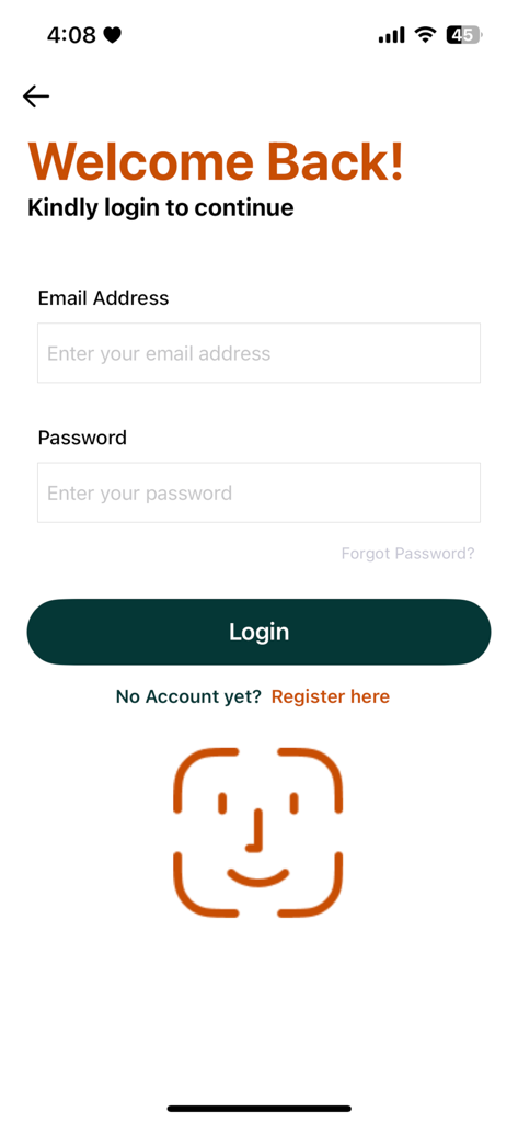 WOWFlexi - WOWFlexi app login page with email and password fields