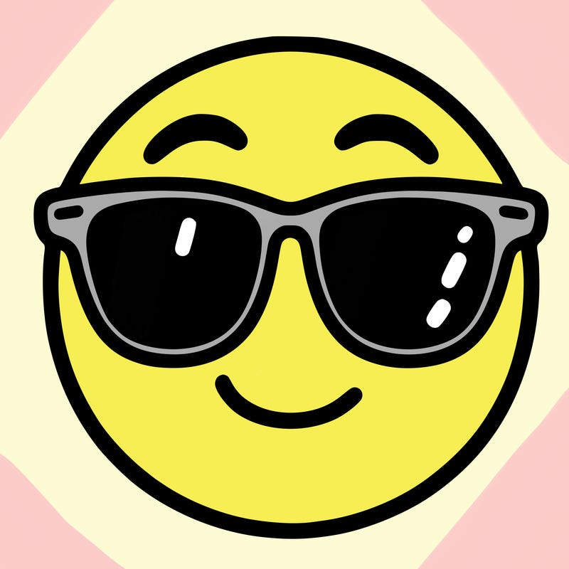 emoji with sunglasses