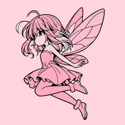 manga fairy flying