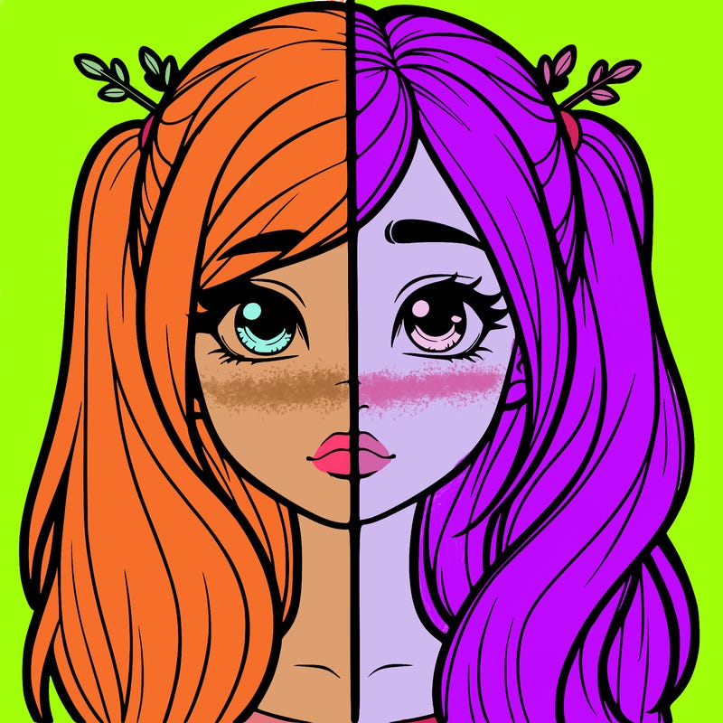 realistic girl split