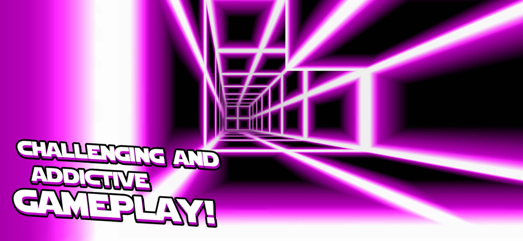 Death Run 3D - High speed neon tube run in Death Run 3D with text challenging and addictive gameplay