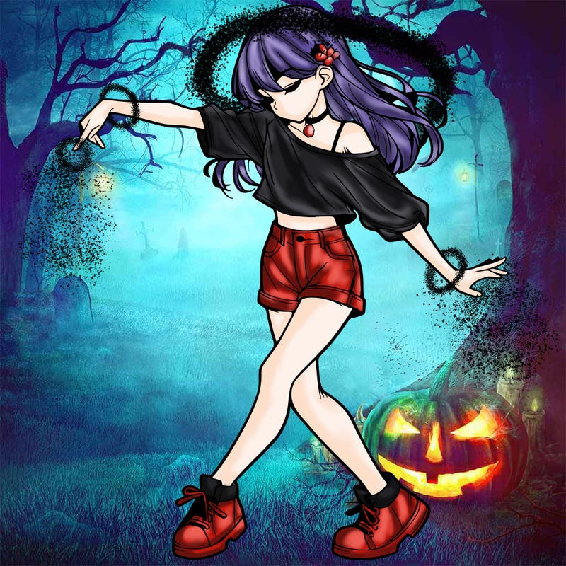 realistic girl danceing