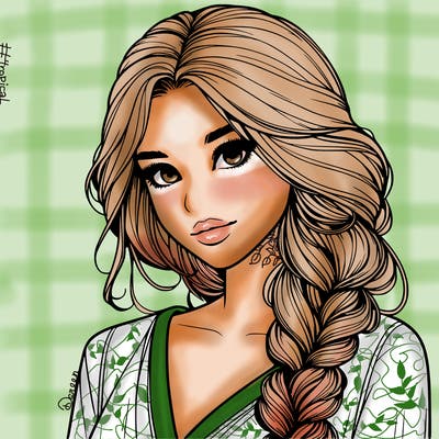 beautiful girl model realistic