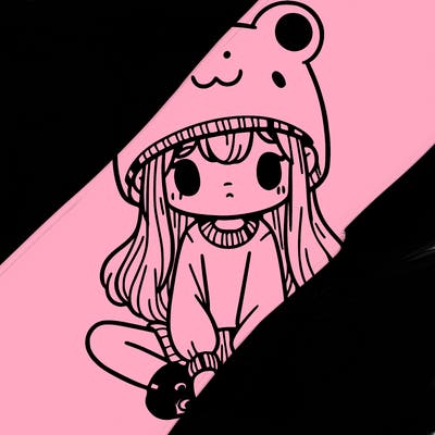 a girl wearing a frog hat and some frog socks