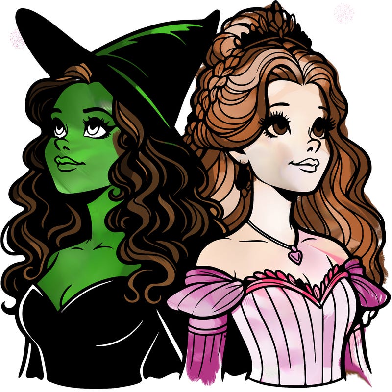 'elphaba and glinda (realistic)