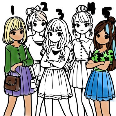 group of girls