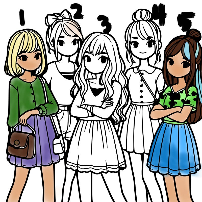 group of girls
