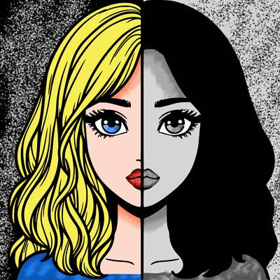 realistic girl split