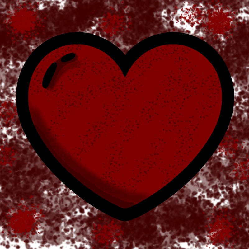 a blank heart