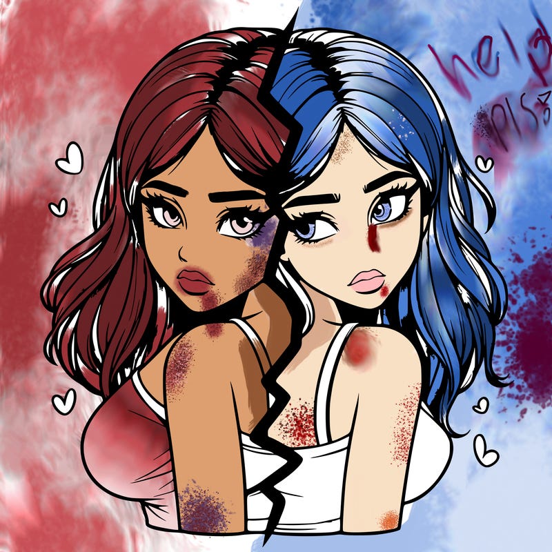 realistic girl split