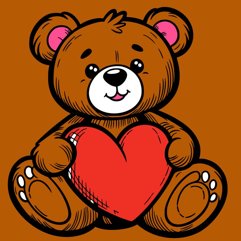 teddy bear a heart