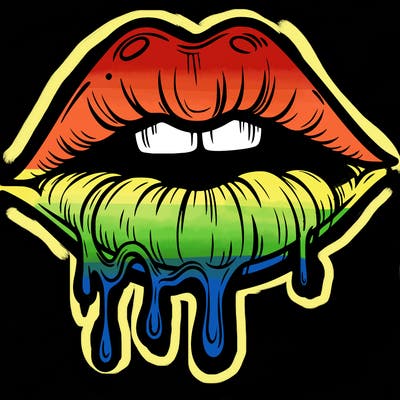 lips that look realistic and drip