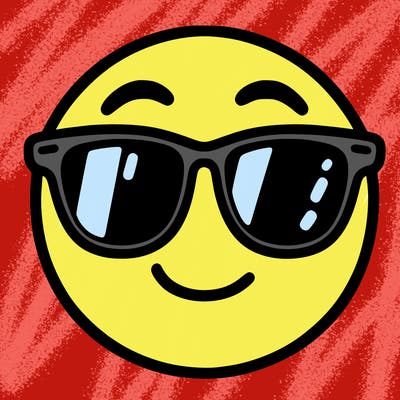 emoji with sunglasses