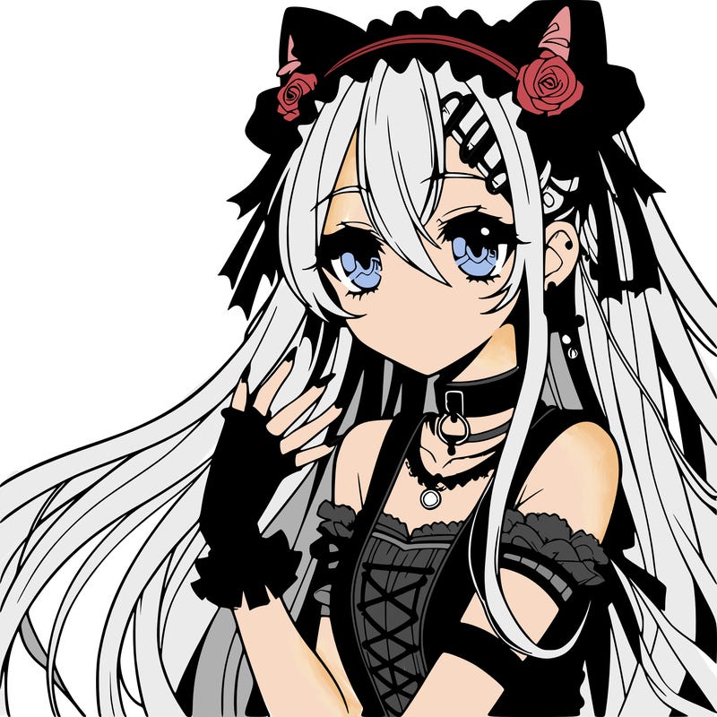 anime - goth girl