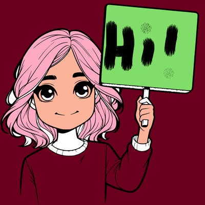 realistic girl holding up a sign