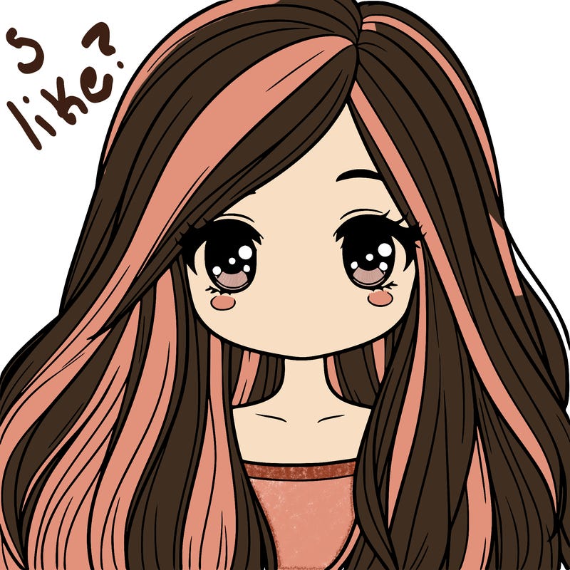 girl with realistic long hair