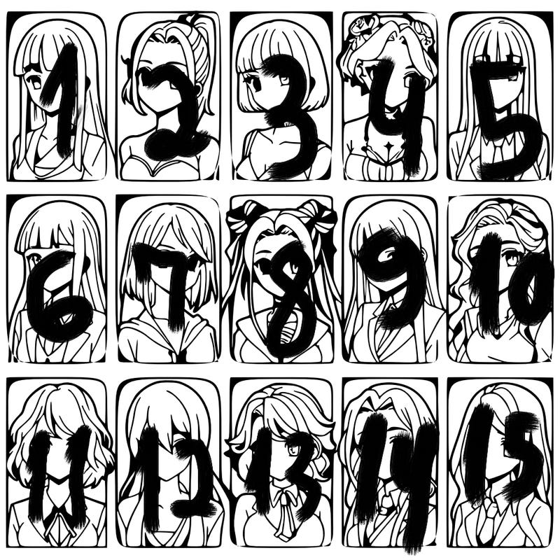 girls that look diffrent anime