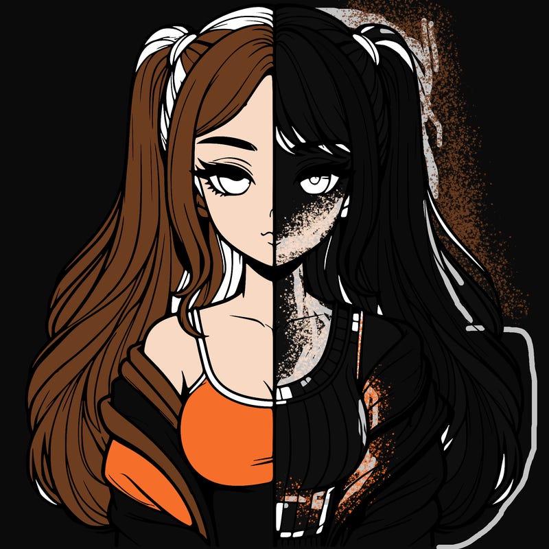 realistic girl split