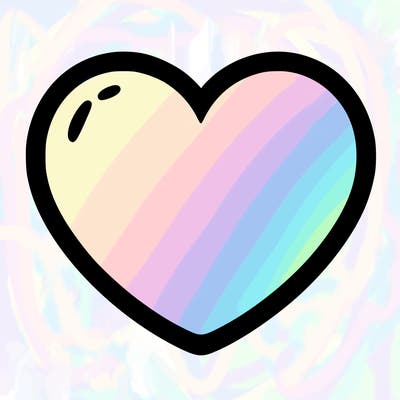 a blank heart