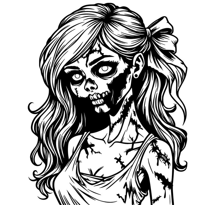 realistic zombie girl