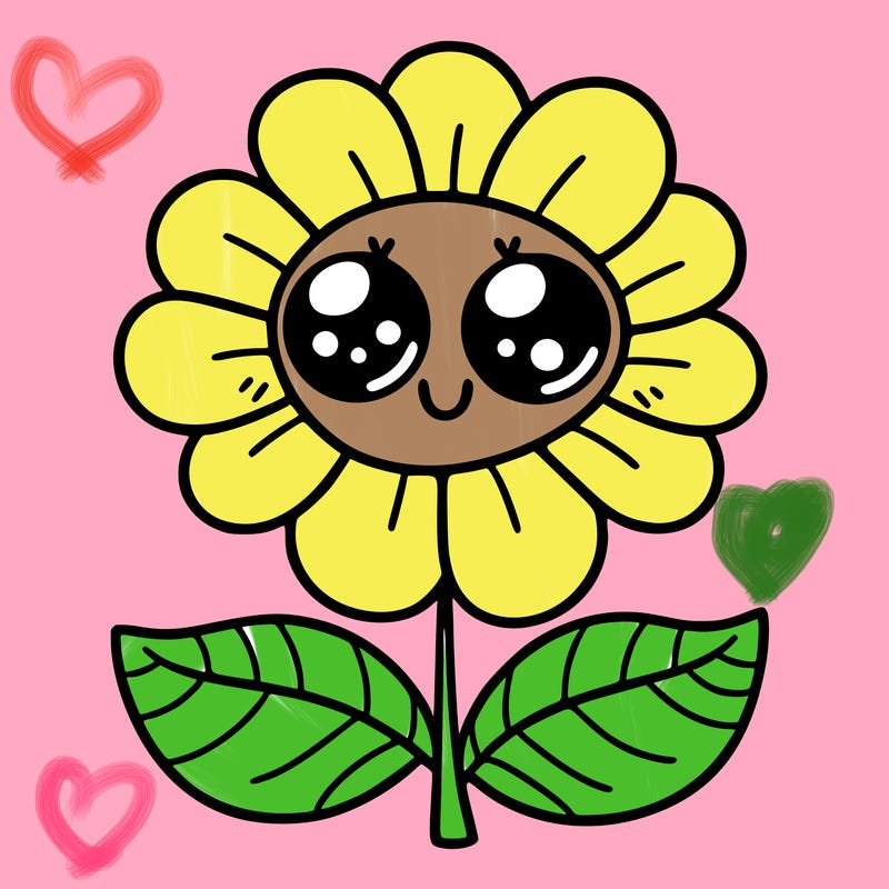 flower with eyes