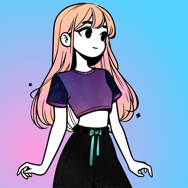 girl in a cute crop top