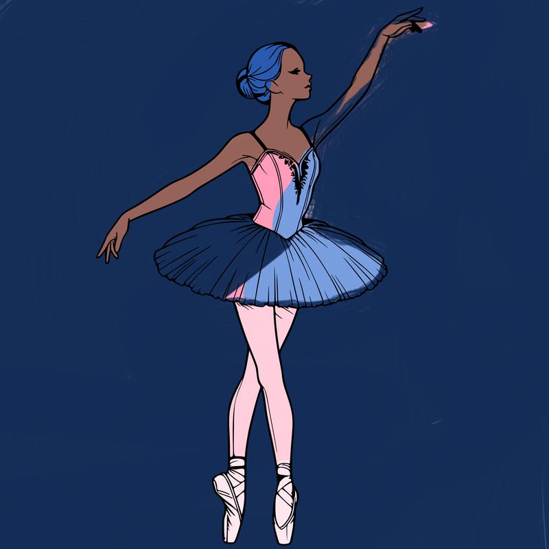 realistic ballerina