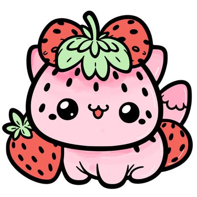 strawberry cat