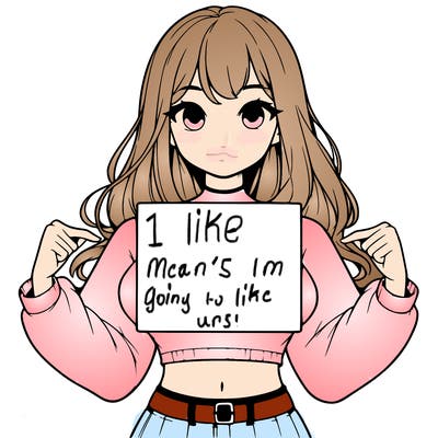 girl holding a blank sign in a long sleeve crop top