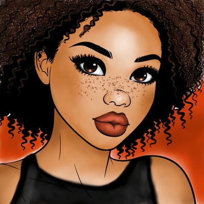 realistic black girl