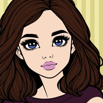 realistic girl whith cute eyes