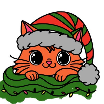 cat christmas