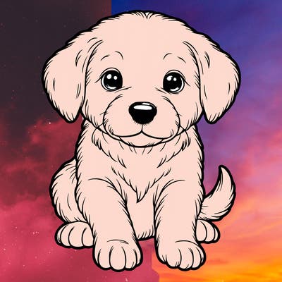 realistic puppy