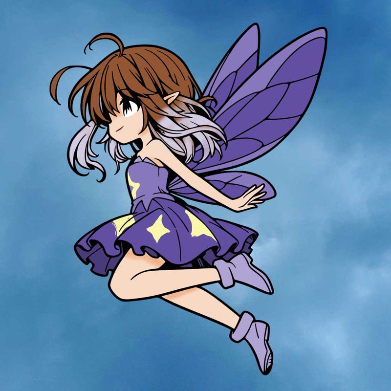 manga fairy flying
