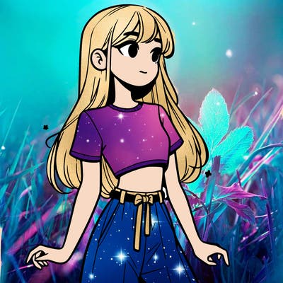 girl in a cute crop top