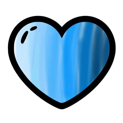 a blank heart