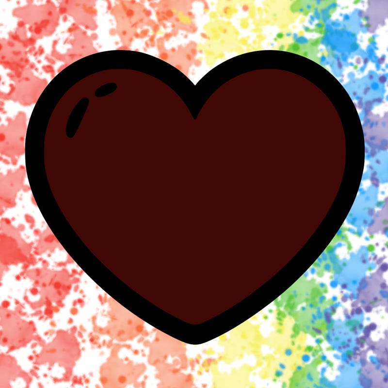 a blank heart