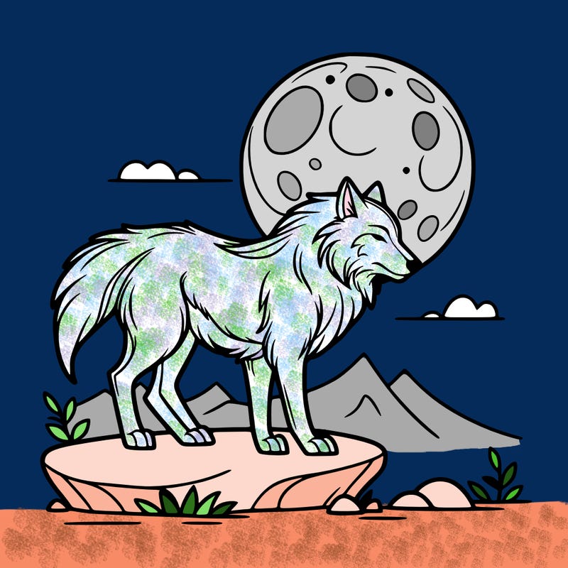 wolf moonlight