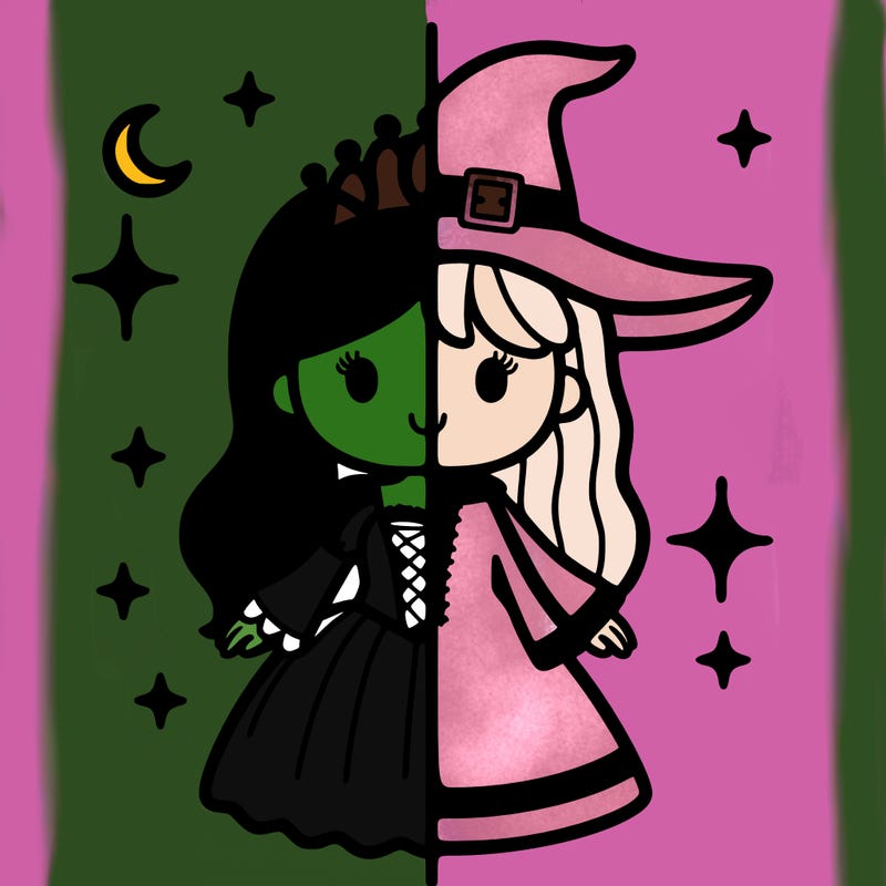 split princess and witch